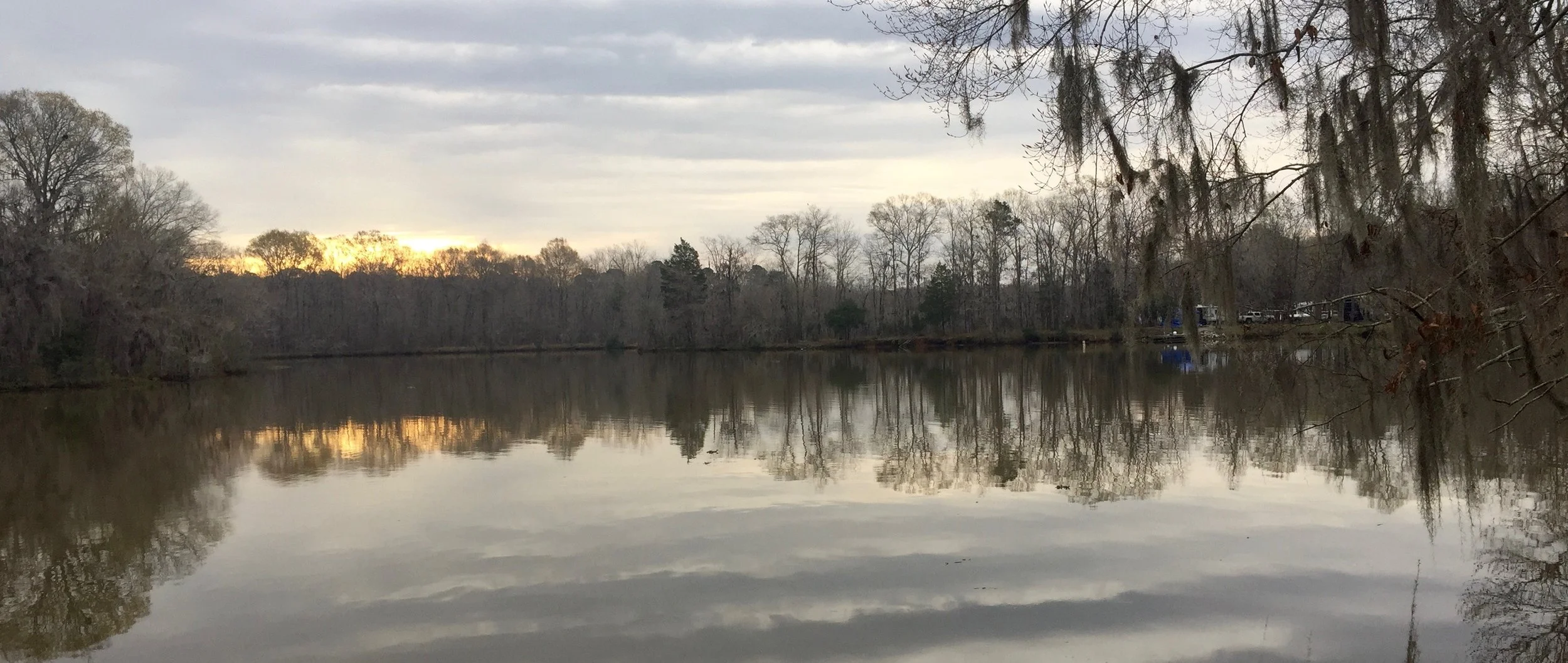 The Alabama River at dawn.