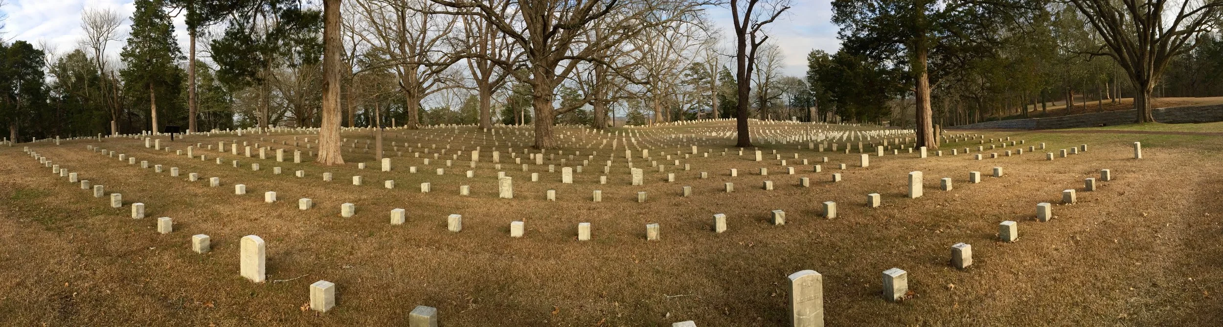 The National Military Cemetery at Shiloh battlefield.