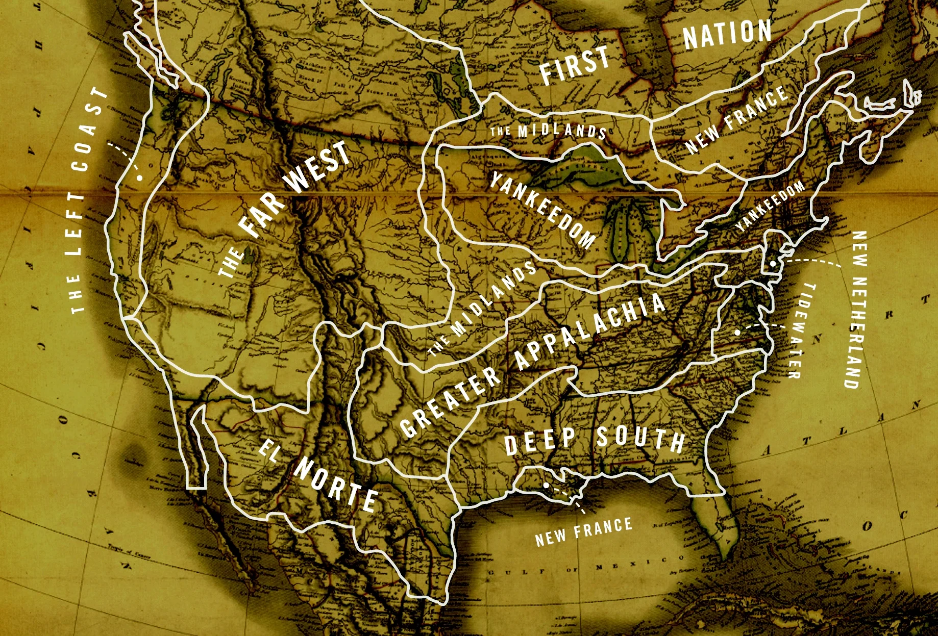 Colin Woodard's 11 "American Nations."