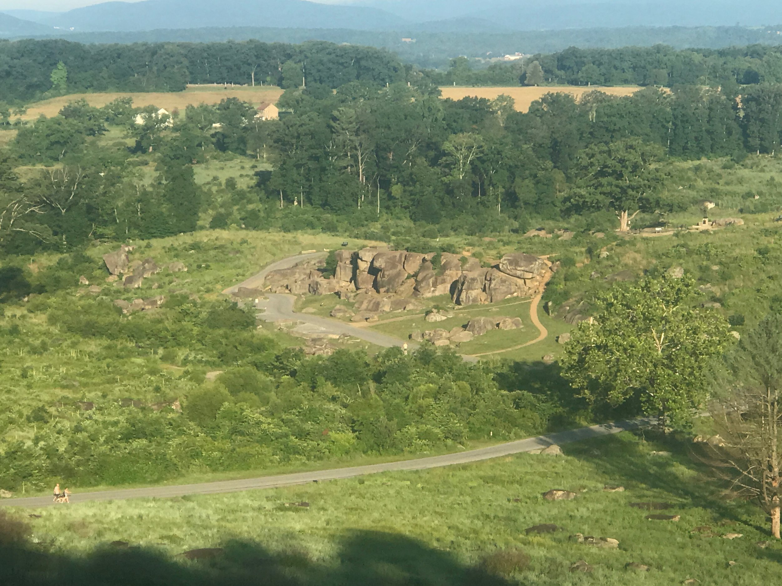 Looking down on Devil's Den from Little Round Top.