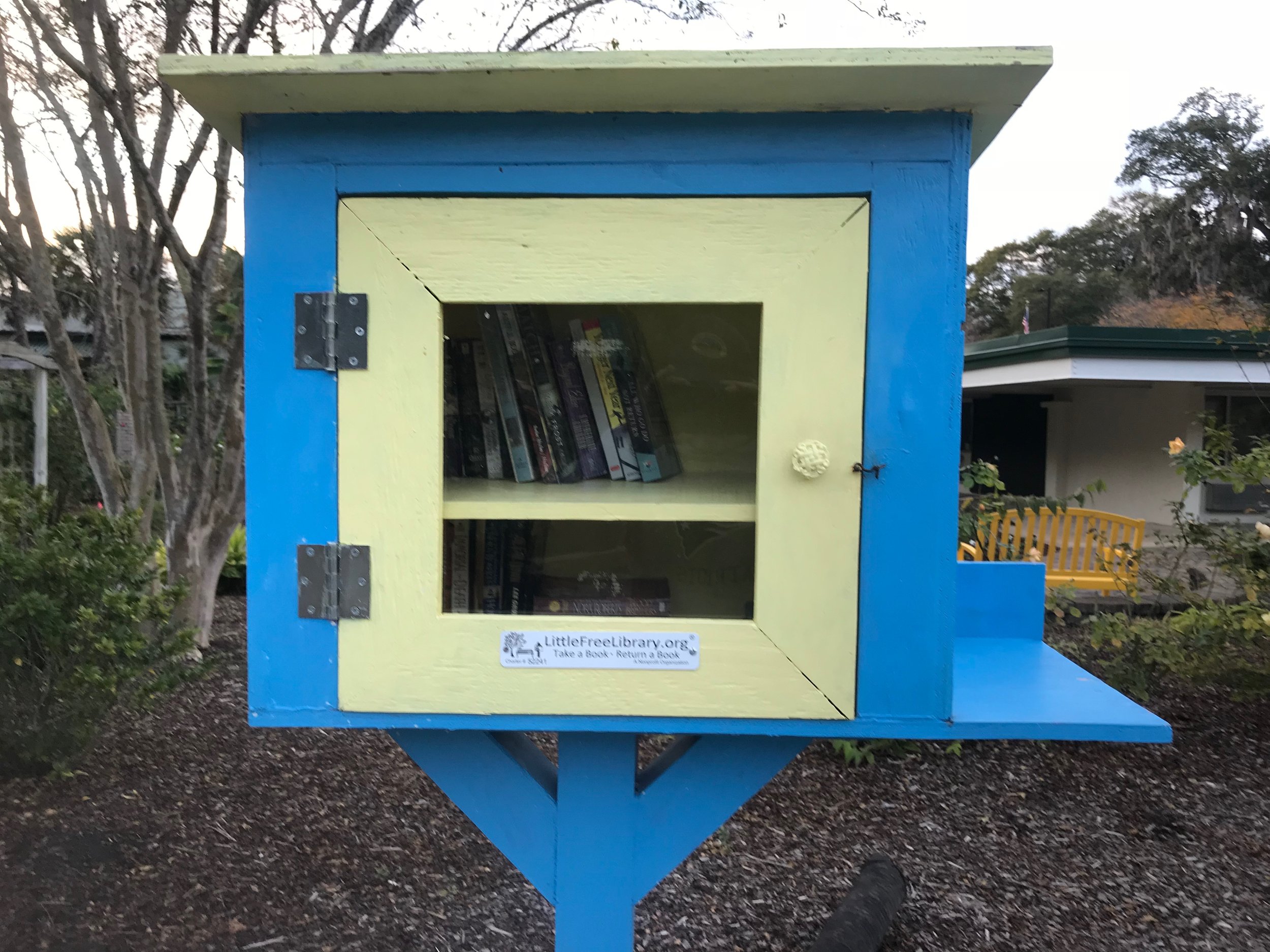  A Little Free Library box in Wilmington, NC 