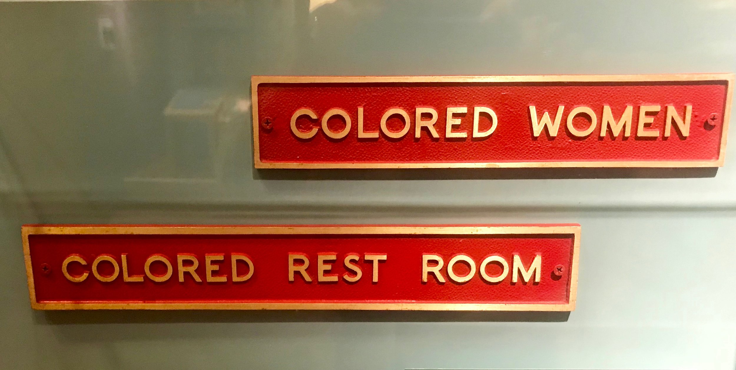  Jim Crow-era signs that hung in Plains, Ga., for the first 40 years of Carter's life. 