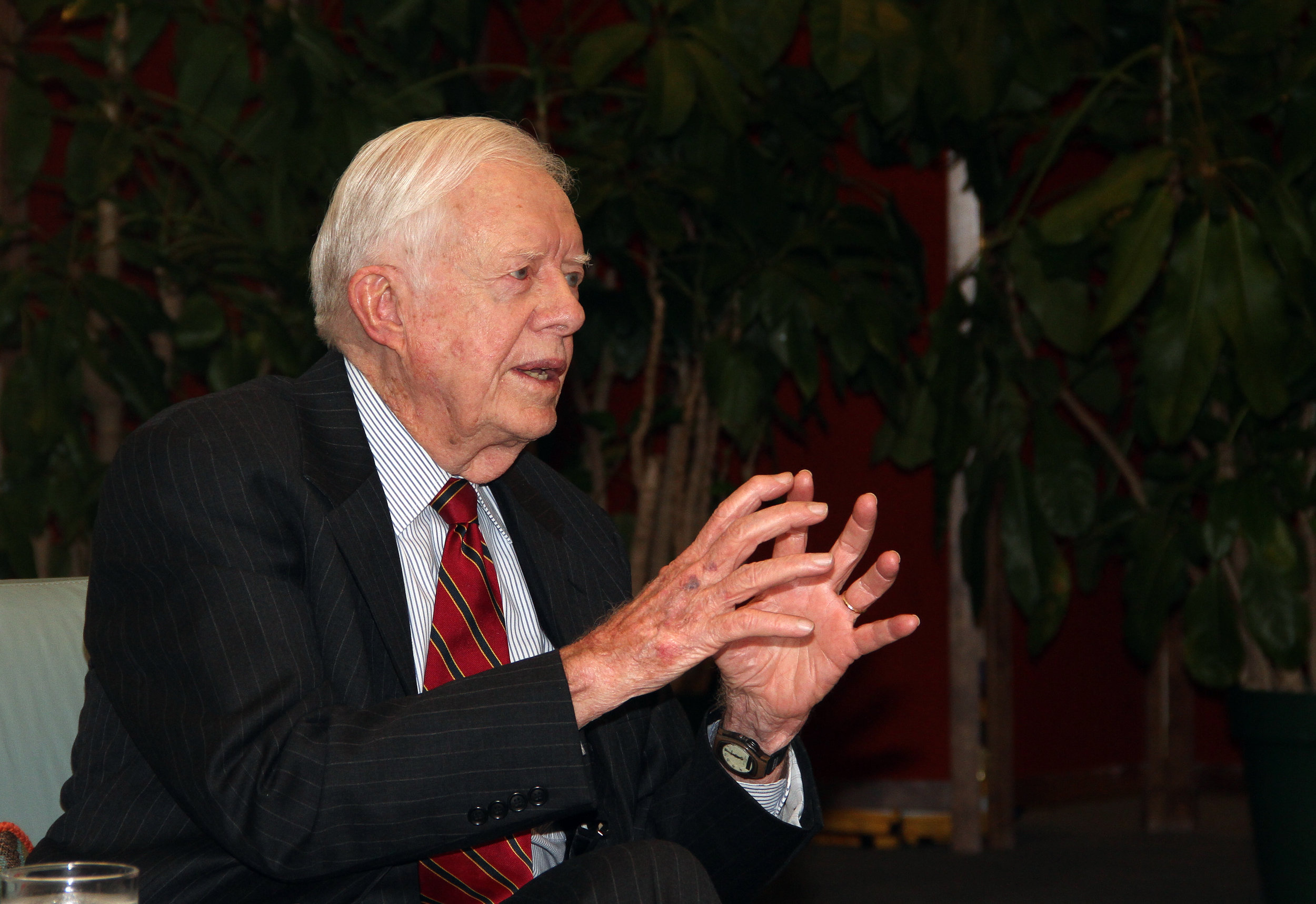  Jimmy Carter, speaking in 2011. 