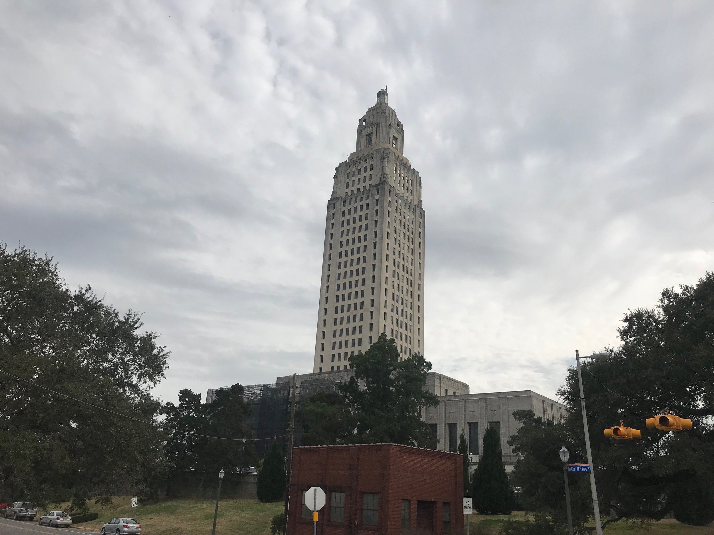  The Louisiana State Capitol, built by Gov. Huey Long in 1931, was the site of his assassination in 1935. 