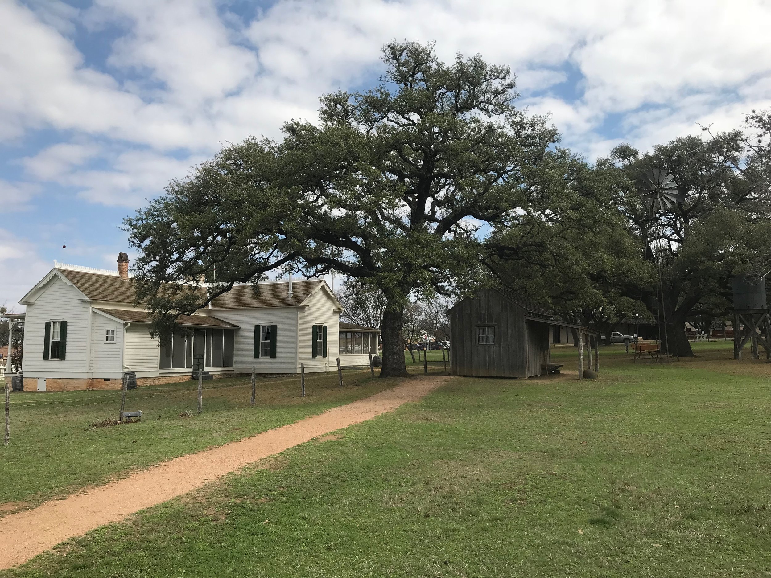  Lyndon Johnson's boyhood home in Johnson City, Texas. Photo by Rick Holmes   