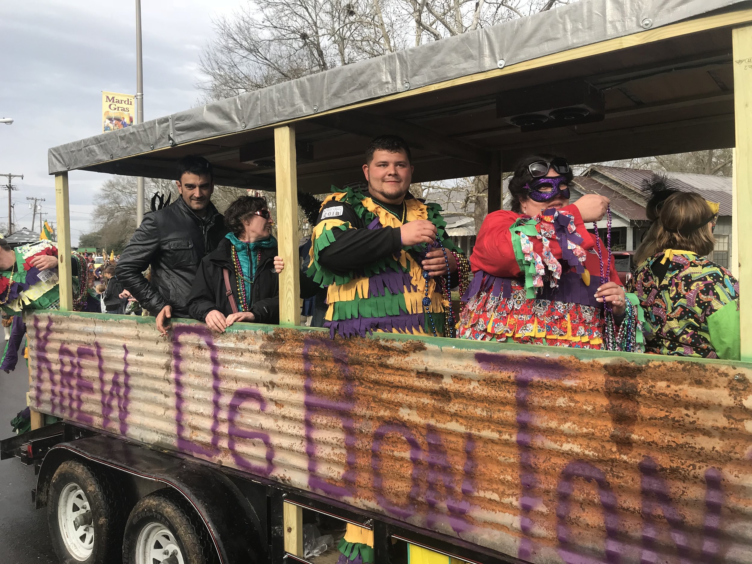  A “krewe” float in Eunice. 