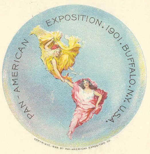  The emblem of the Pan-American Exposition, held in Buffalo in 1901. 