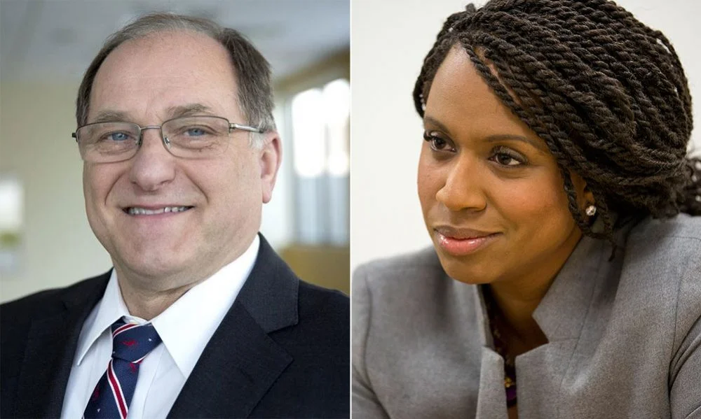 Incumbent Michael Capuano and challenger Ayanna Pressley