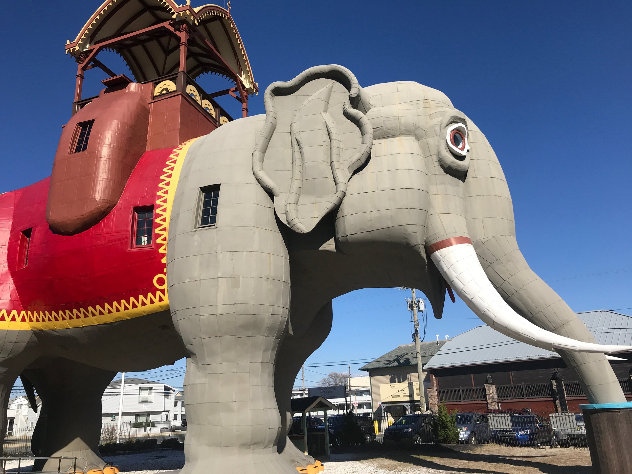  Lucy, the World’s Largest Elephant, was built in 1881 to draw vacationers to the Jersey Shore. Preservationists rescued and restored Lucy in the 1970s.      