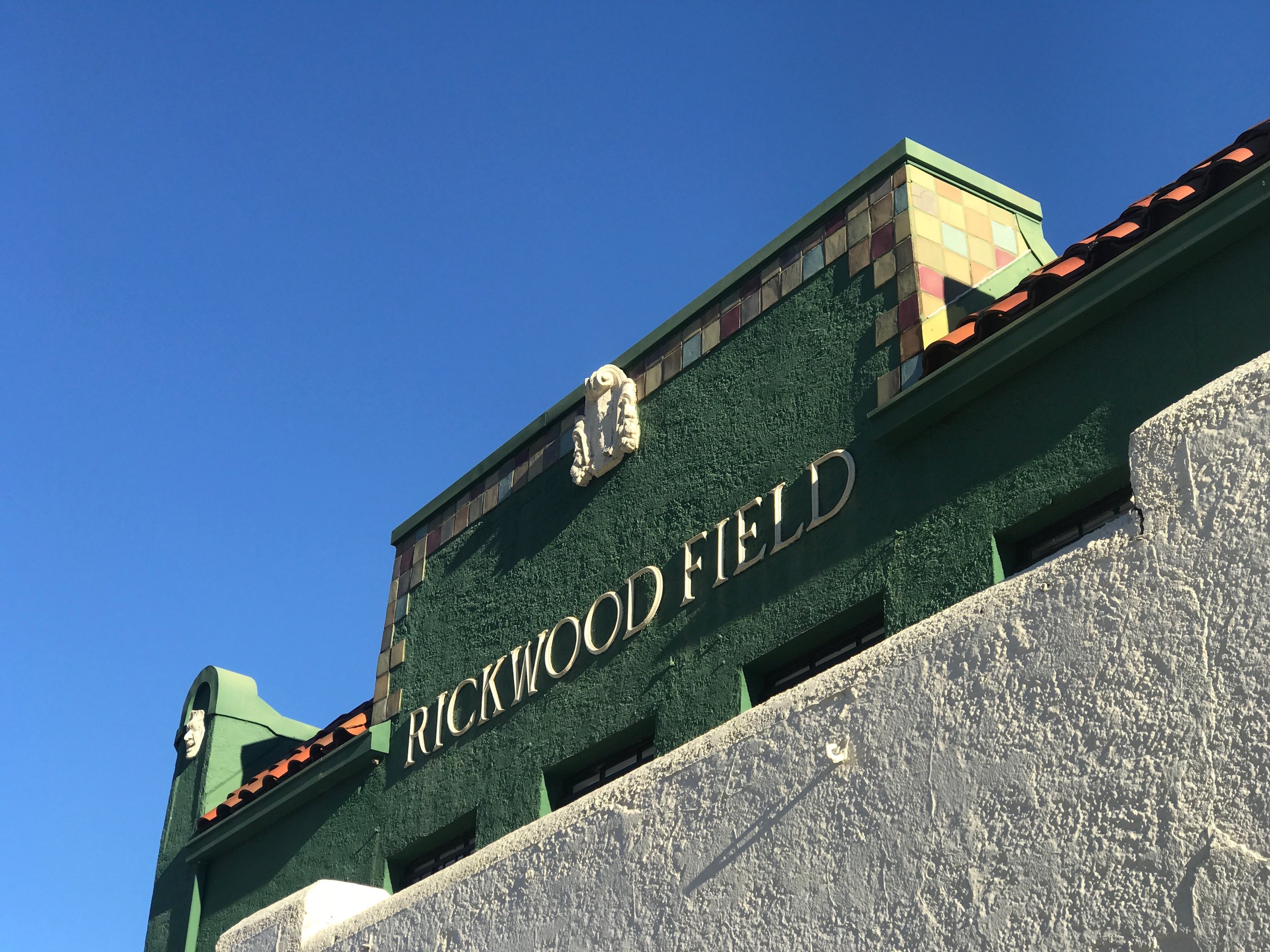 Rickwood Field in Birmingham, said to be the oldest pro baseball field still in existence.