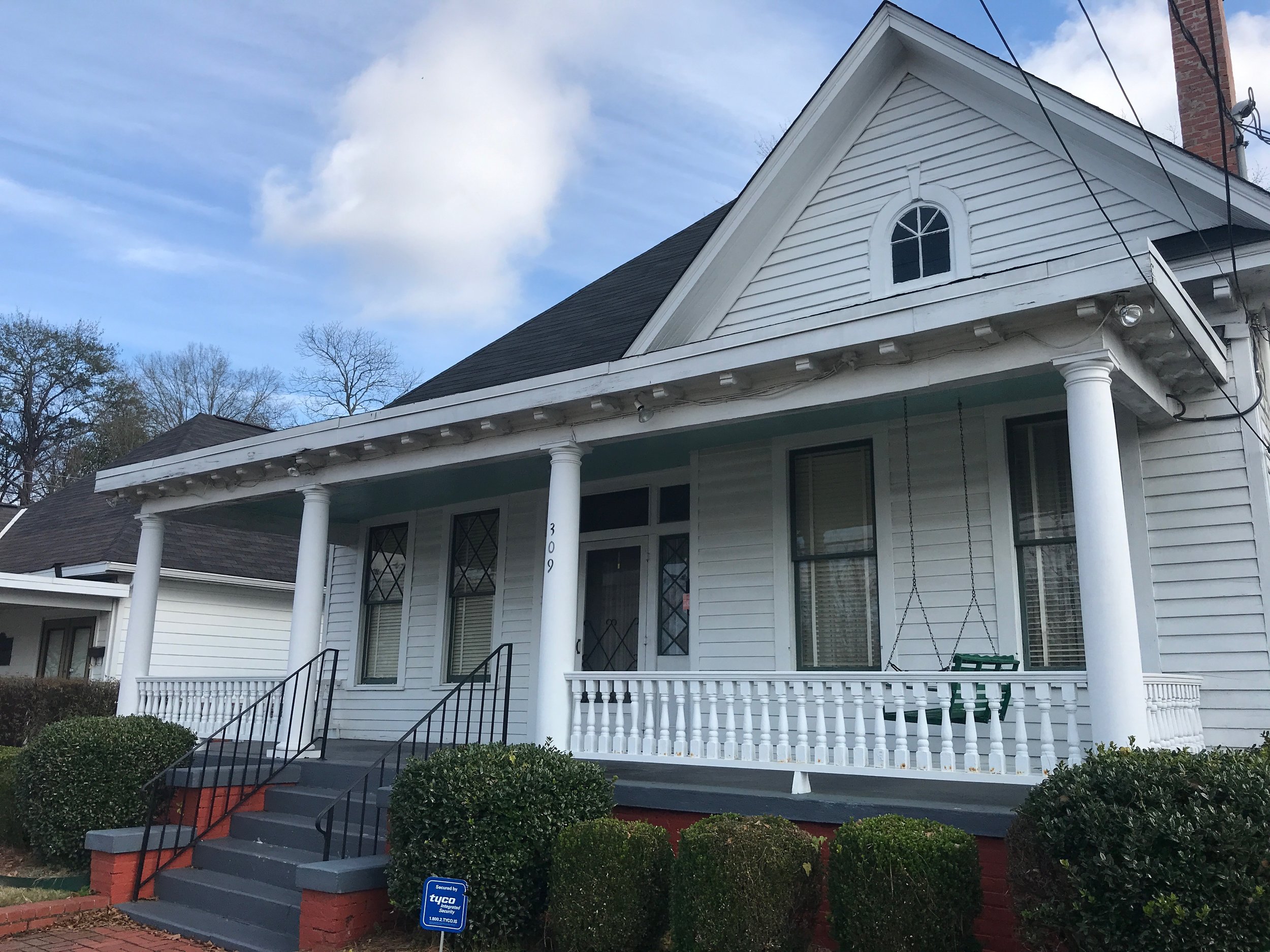 The parsonage in Montgomery, Ala., where Martin Luther King and his family lived.