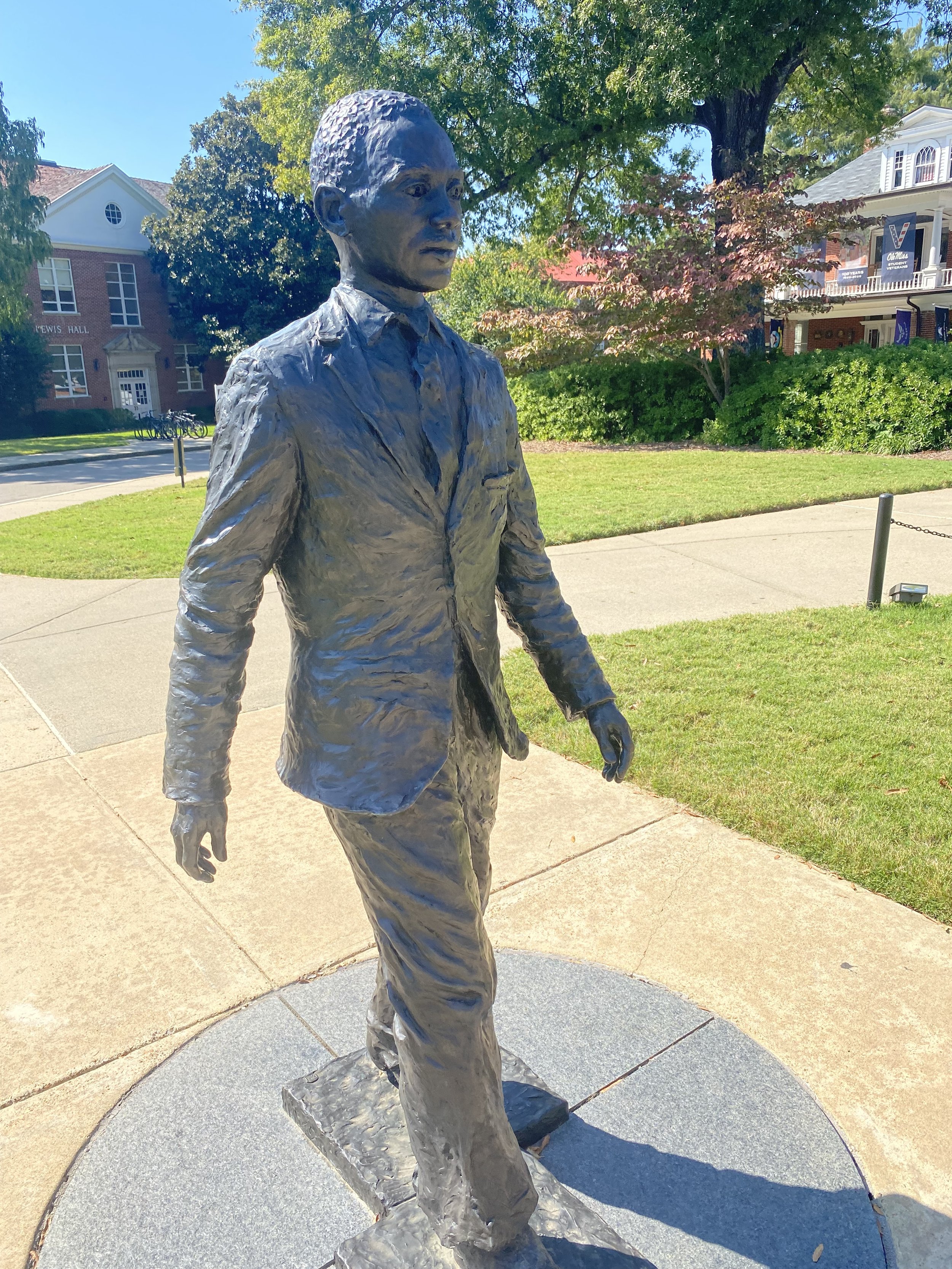  Statue of James Meredith at University of Mississippi in Oxford. 