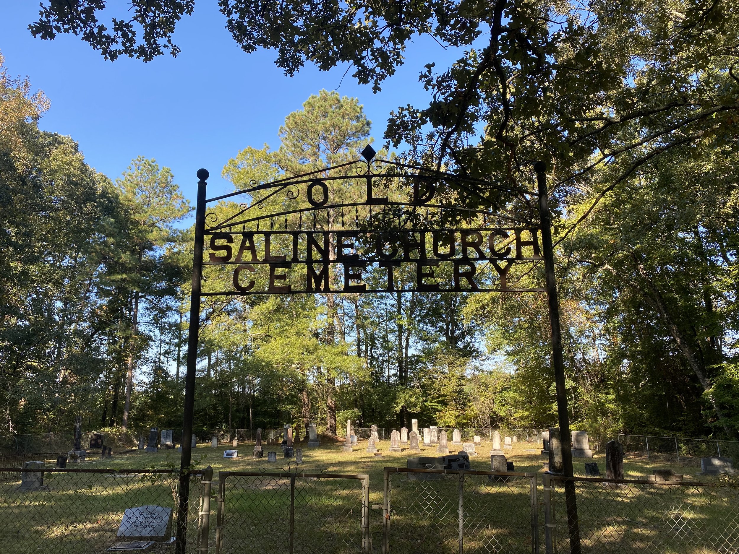  The Old Saline Church Cemetery, outside Monticello, Arkansas. 