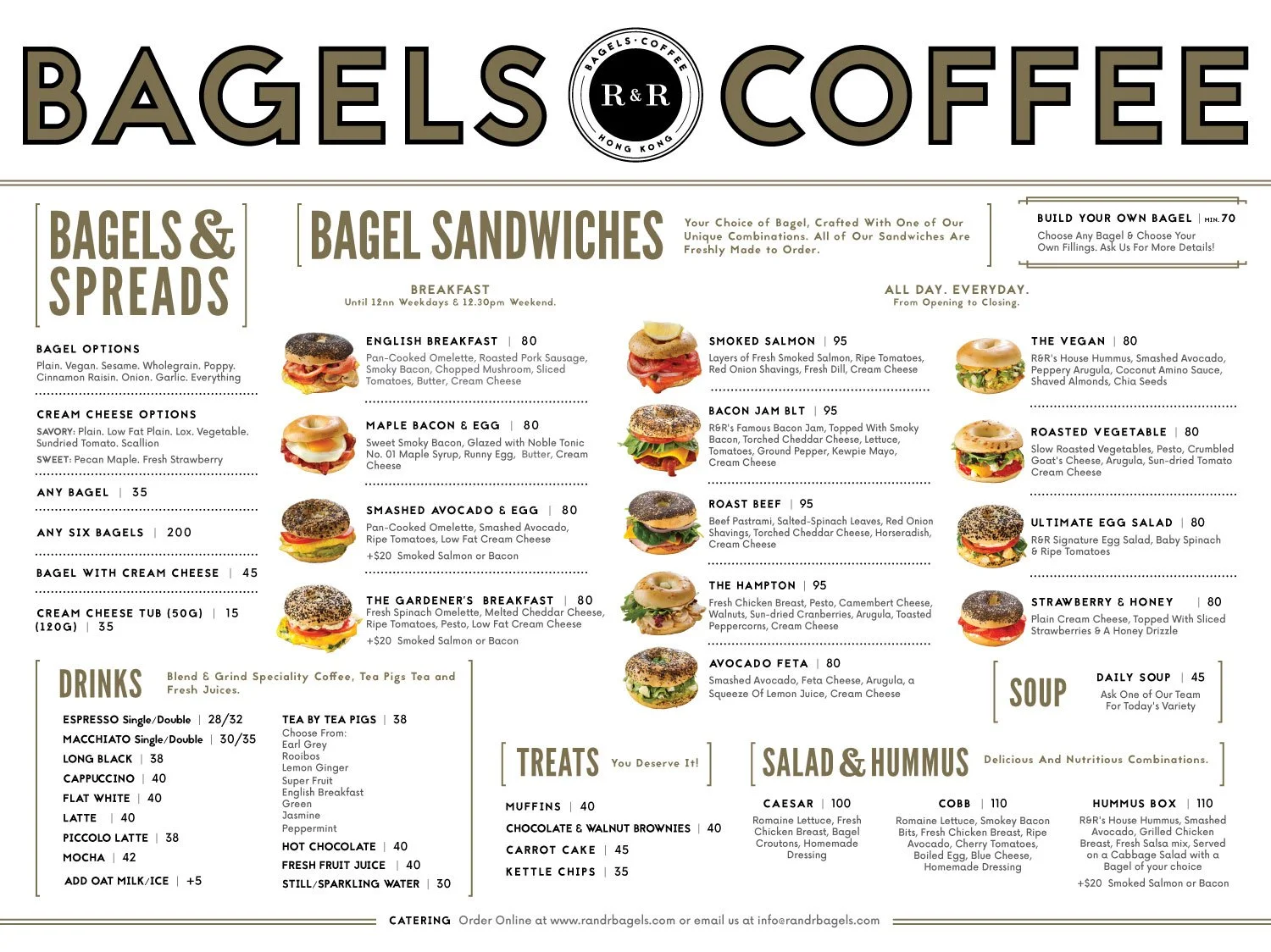 Menu — R&R Bagels