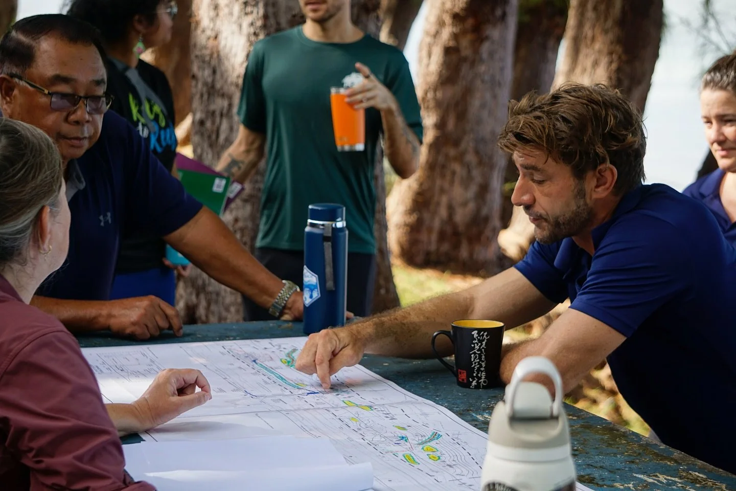On Monday, 11/17 PCRP led a site visit and &ldquo;design walk-through&rdquo; for a shoreline resilience project along Beach Road. Participants gathered along the Beach Road pathway near Quartermaster Road, where they were shown final permitting plans