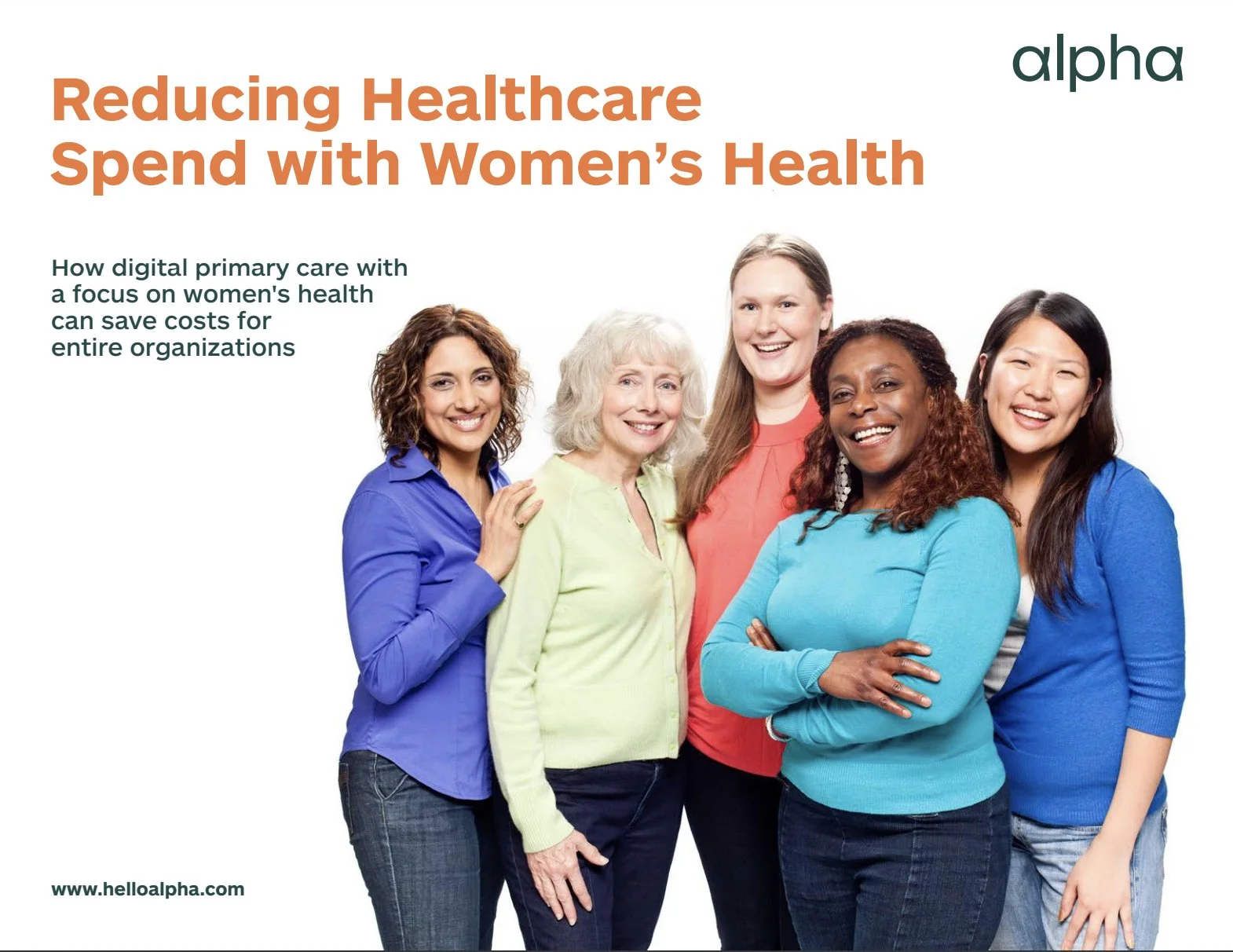 Marketing content for a virtual women's health primary care clinic