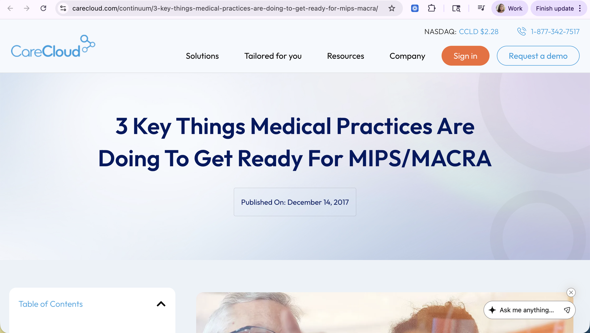 Ghostwritten B2B Healthcare Content for CareCloud