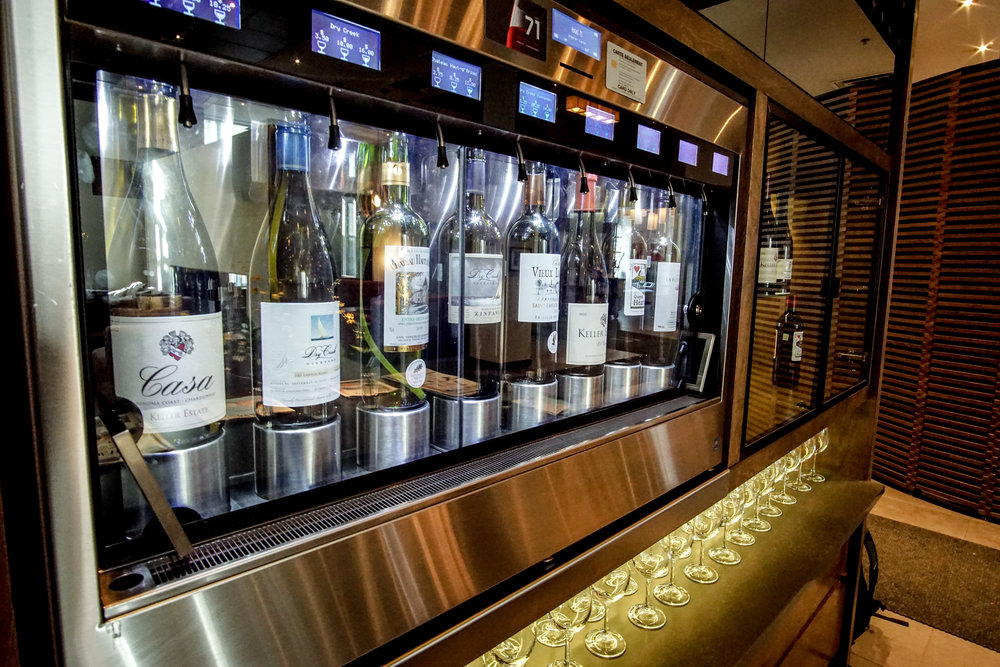  Self-serve Wine &amp; Whisky bars - yes please!  
