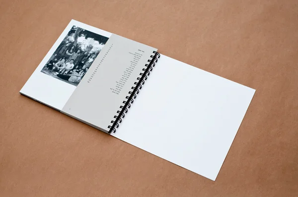Wire-o binding with different soft-tone paper sizes.