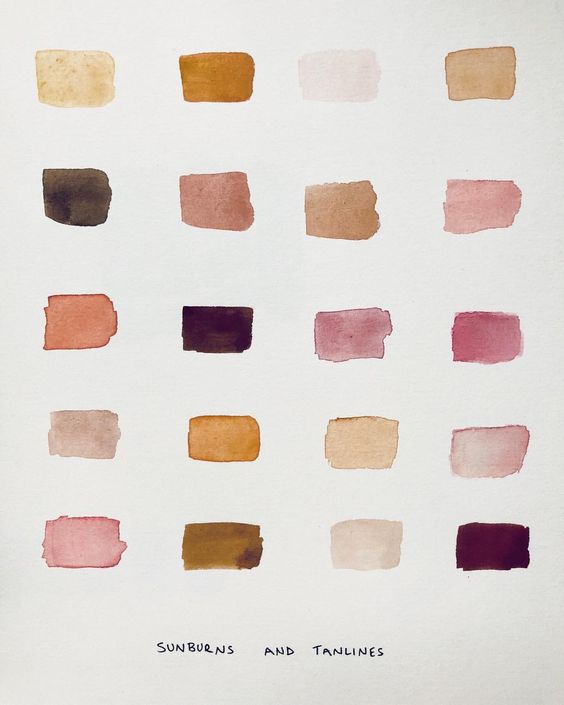 Looked for portrait color mixing guides and found this by jewelry designer, J. Hannah .