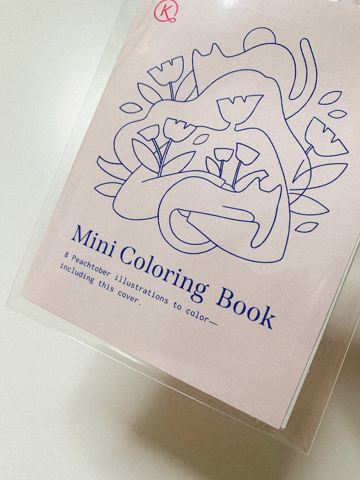 Mini Coloring Book Zine / kaiffeinated studio — graphic design +  illustration in Los Angeles, CA