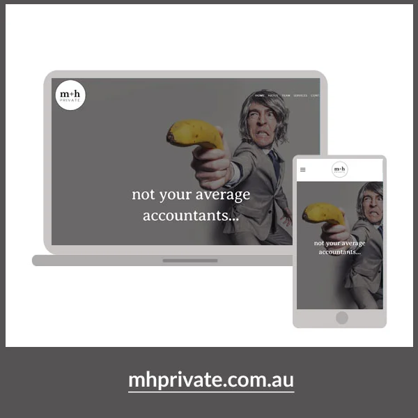 M+H PRIVATE Logo & Web Design