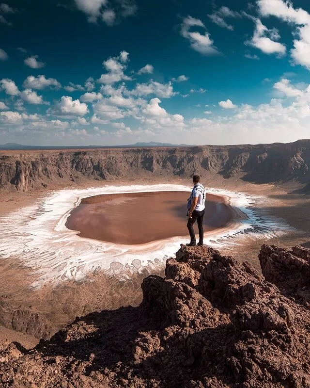 &bull;All things pass with time🌋

What was once a sight of colossal destruction is now a place of peace, and a display of nature's unrivaled power.

This massive volcanic crater is about a 2-hr drive from the nearest city, Taif. It measures 4 km wid