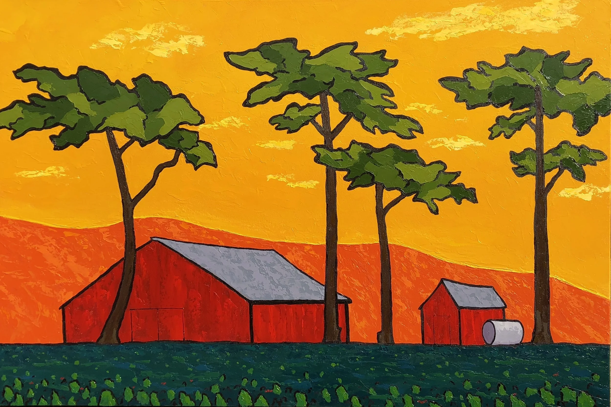 Castroville Farm at Dawn - 24x36