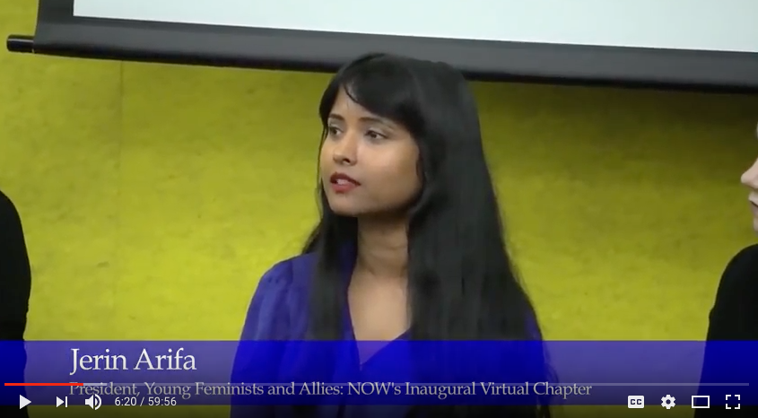 President Jerin Arifa joined an all-star panel to discuss activism post-election,