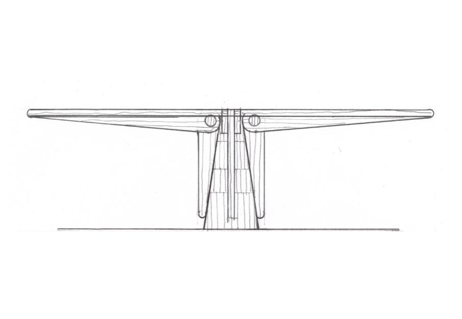 96"x36" Strobiloid Dining Table