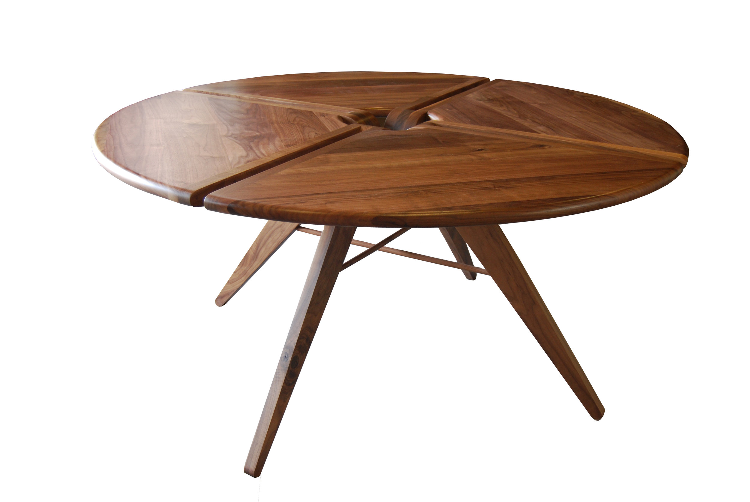 60 Round Dining Table Walnut New Breed Furniture