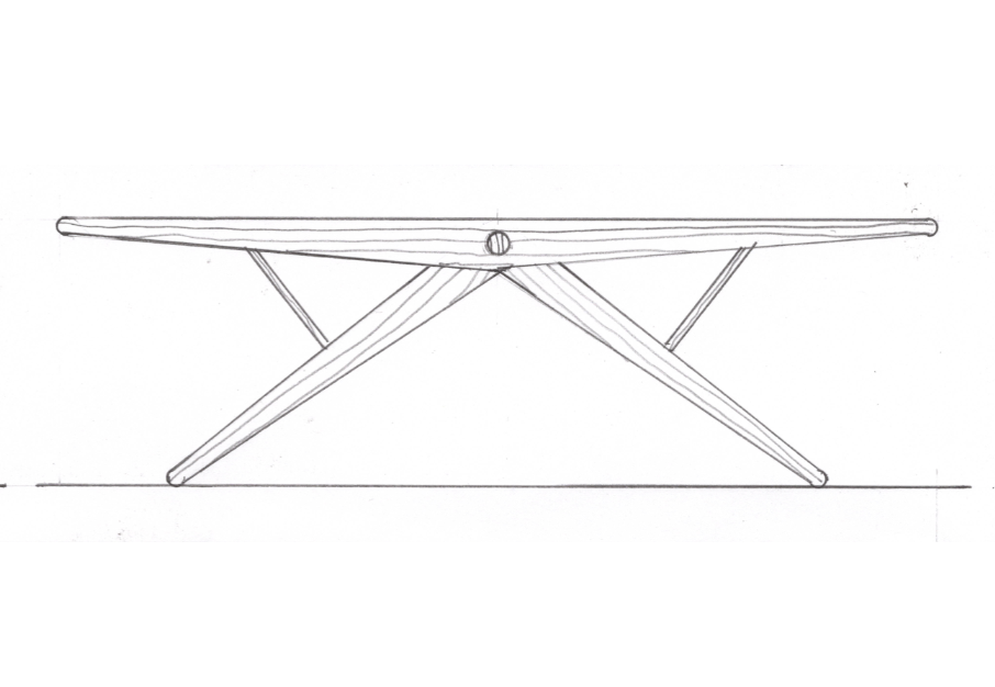 96" x 48" Pong Conference Table