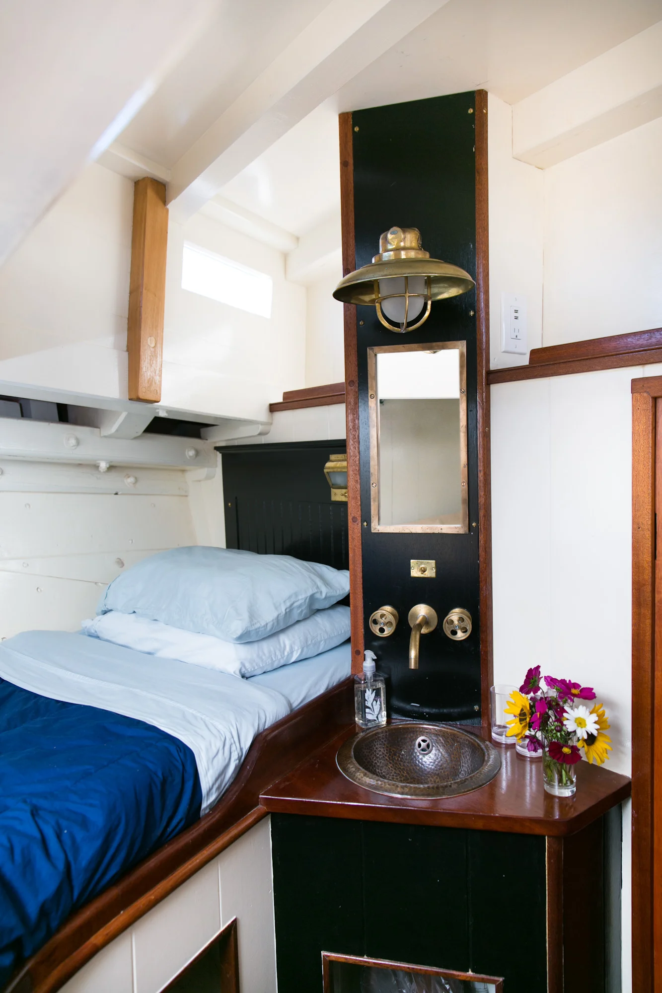 Your home aboard Ladona – light, bright, and fresh. Photo: Nadra Edgerley