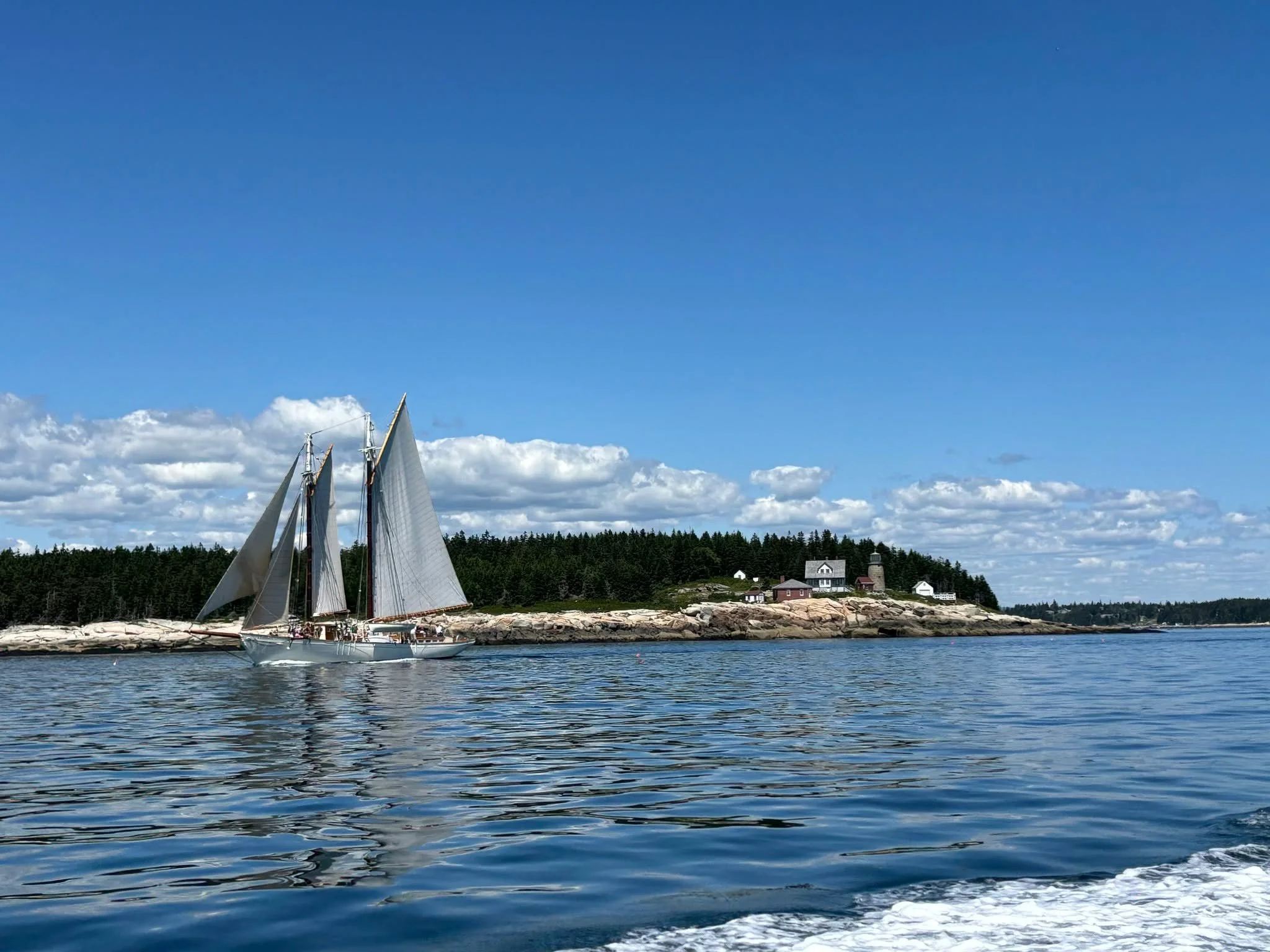 This lovely photo taken across from #WhiteheadLightStation in #StGeorgeMaine of #SchoonerLadona was shared with us by Chris Williamson. Thank you Chris!

Offering 2, 3, 4, 5, 6, and 7-Night, all-inclusive sailing adventures from May through October.
