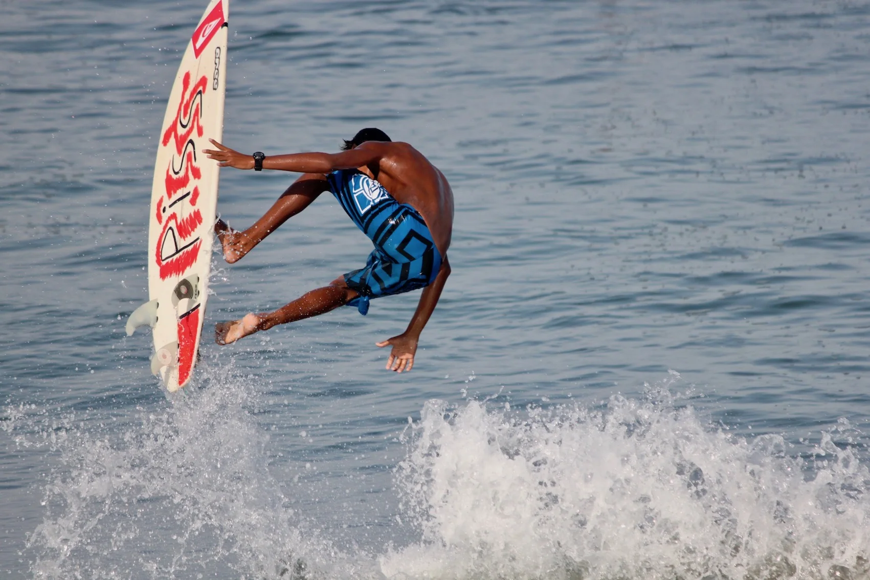 our local beach surfing