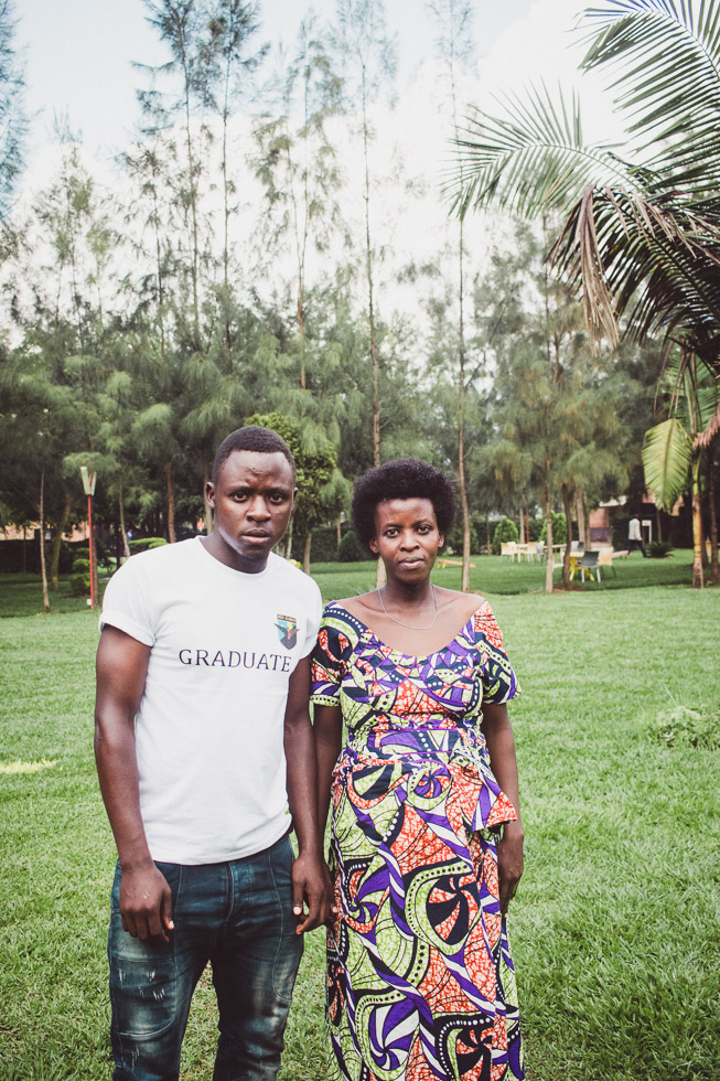 portrait of brother and sister from Rwanda 