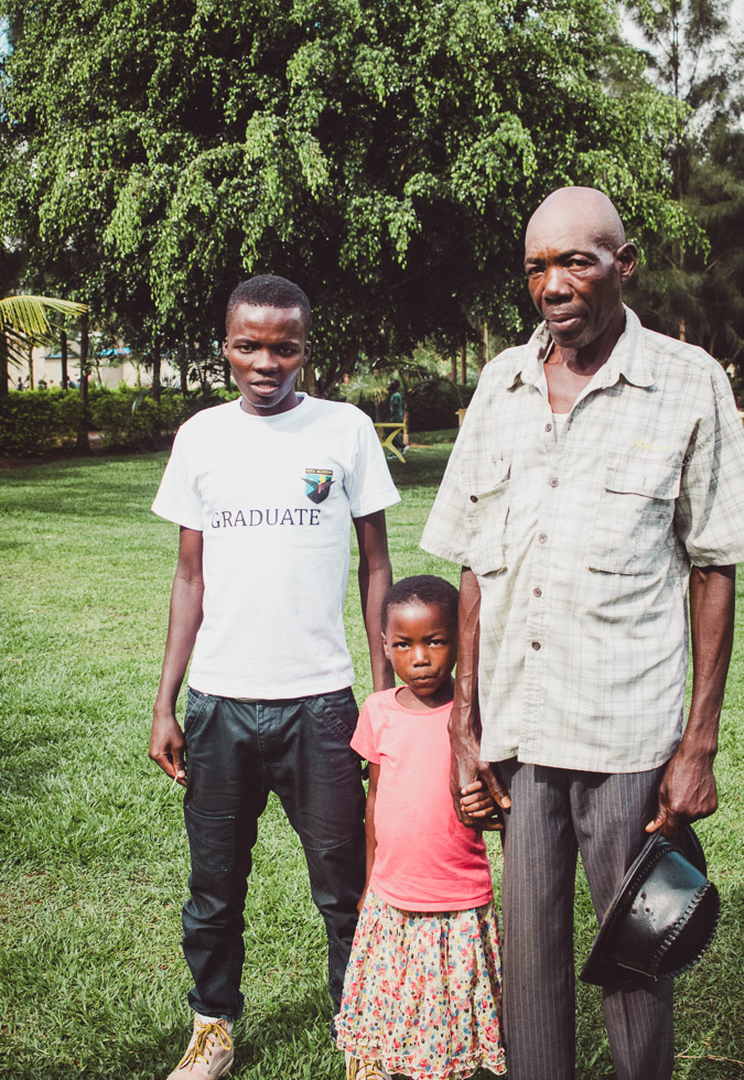 Portrait of family in Rwanda 