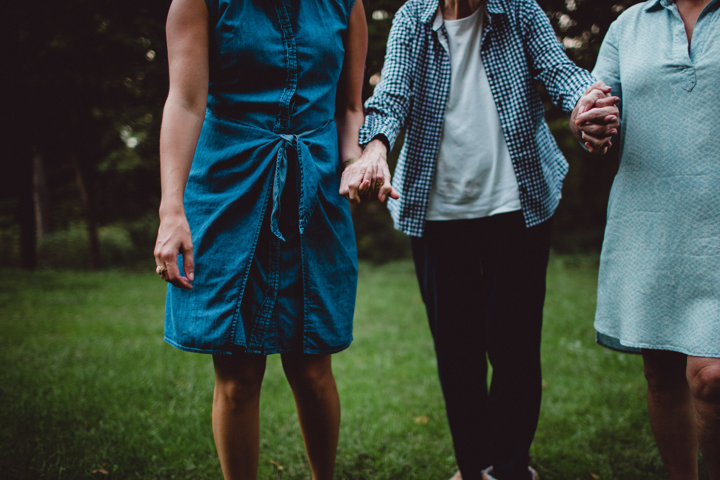 walking hand in hand 3 generations strong 