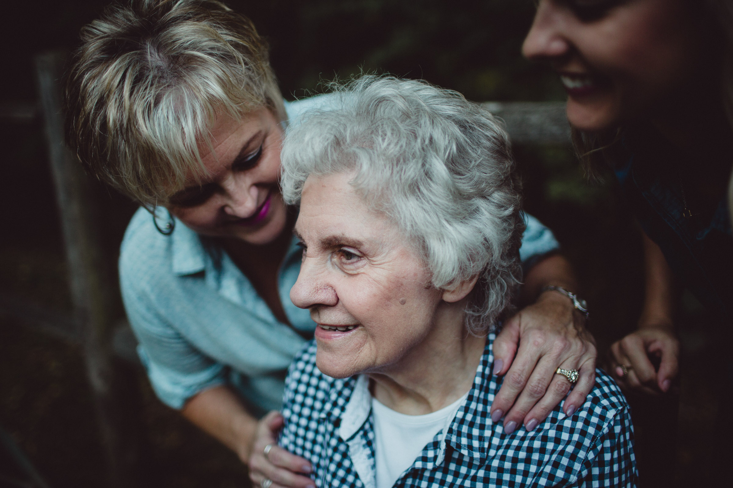 daughter exchanging love with mother 