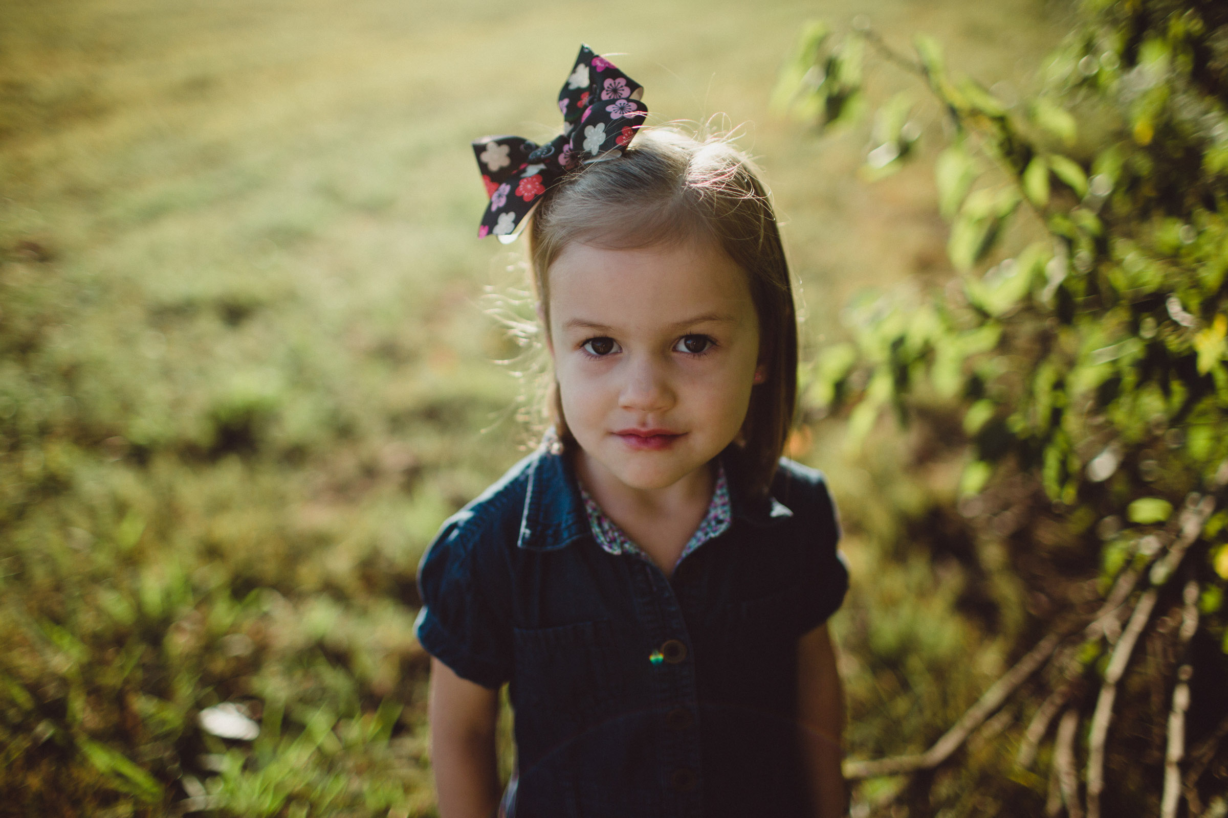 Portrait of daughter in soft light 