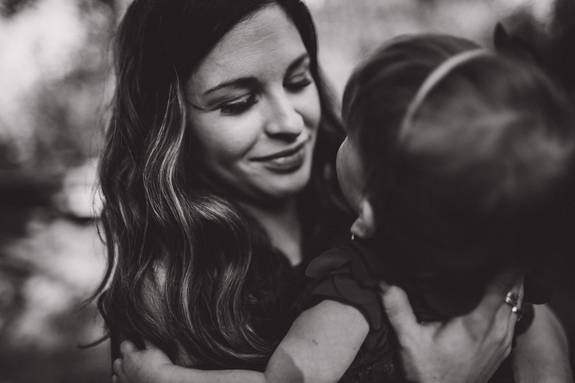 mother and daughter interacting 