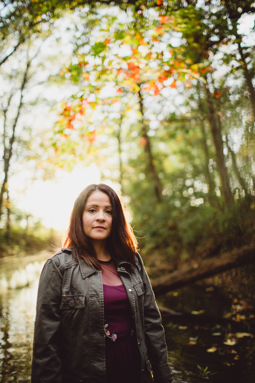 portrait of lady in water 