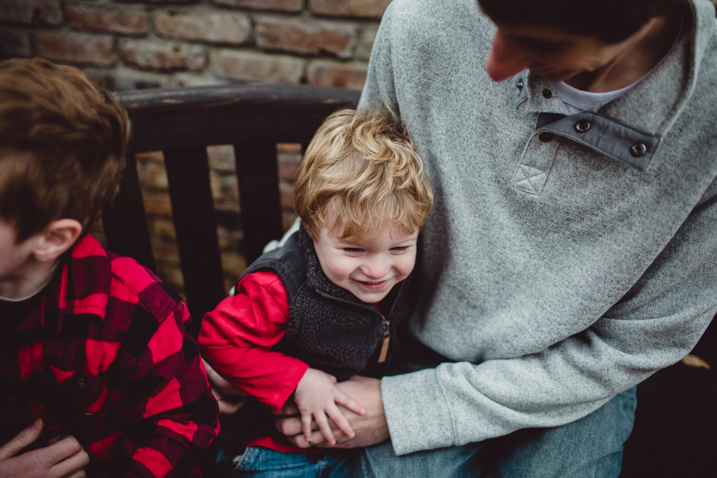 son enjoying the love and giggles of his father 