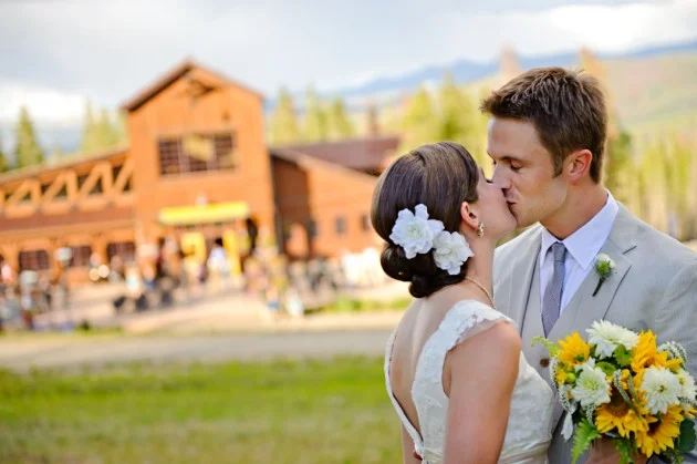 { REAL MOUNTAIN WEDDING } Lindsey + Jeff at Ten Mile Station in Breckenridge, Colorado.  Featured in The Knot Magazine, Part Two.