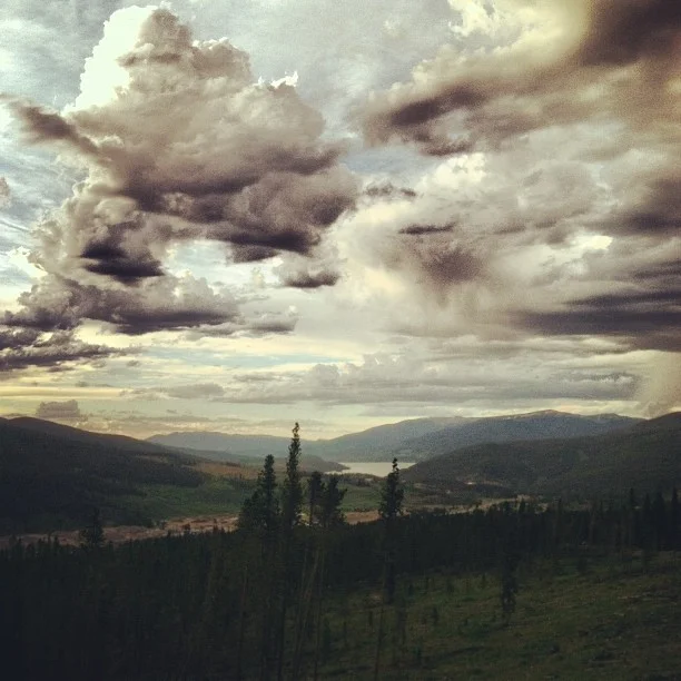 Looking towards Dillon Reservoir.