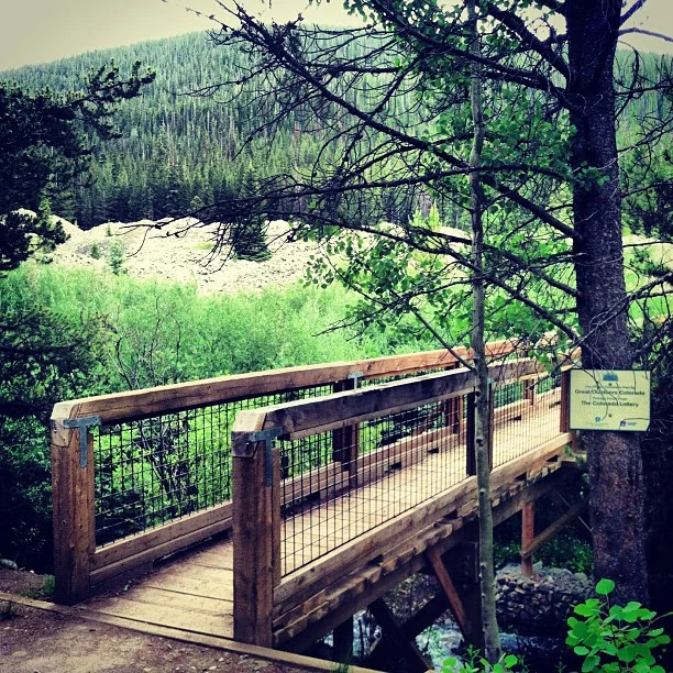 Look for this bridge leading to the dredge! // #breckenridge #trail
