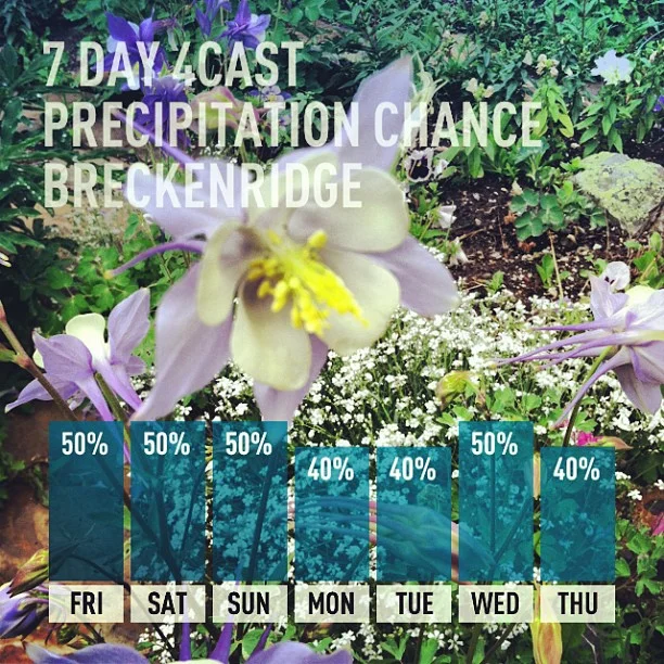 Kinda rainy today. Here's what's up the next few days. // #weather #breckenridge #unitedstates