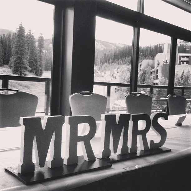 Helping a bride ans groom, who just so happen to be Jayhawks, celebrate their wedding in Breck.