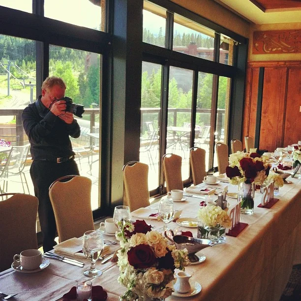 @kmeireis doing his thing! // #breckenridge #wedding #photography