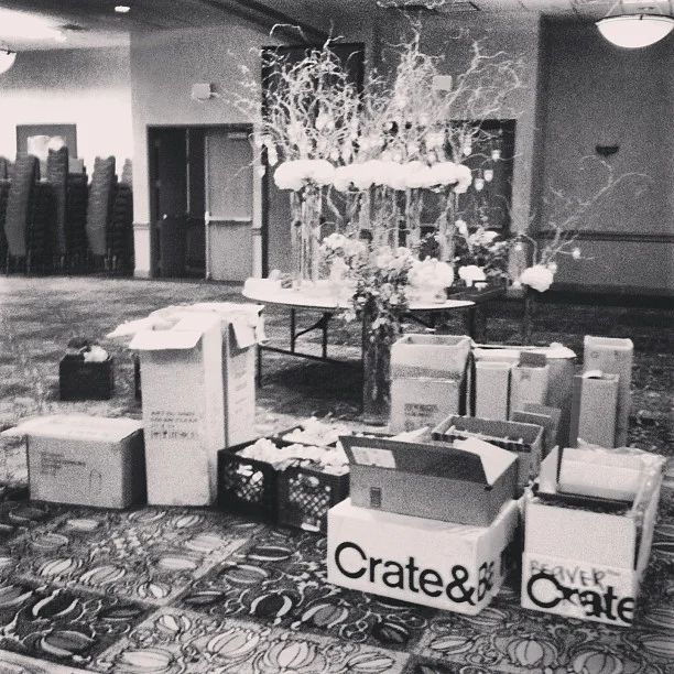 The not-so-glamorous but necessary part of weddings. // #breckenridge #event #rentals